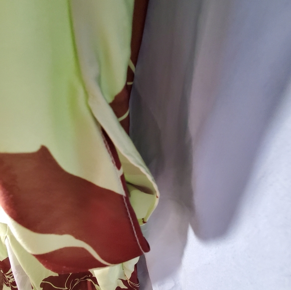 ASOS Green and Brown Floral Maxi Dress - Picture 3 of 12